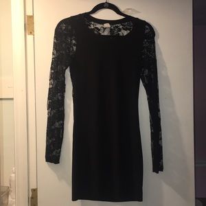 Tight Black, long sleeve dress